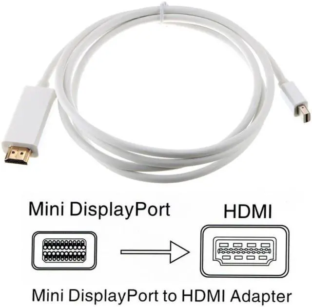 Main image of Weastlinks Mini DisplayPort to HDMI Cable Thunderbolt HDMI Converter Mini DP to HDMI Cable Adapter 1080P For MacBook Pro