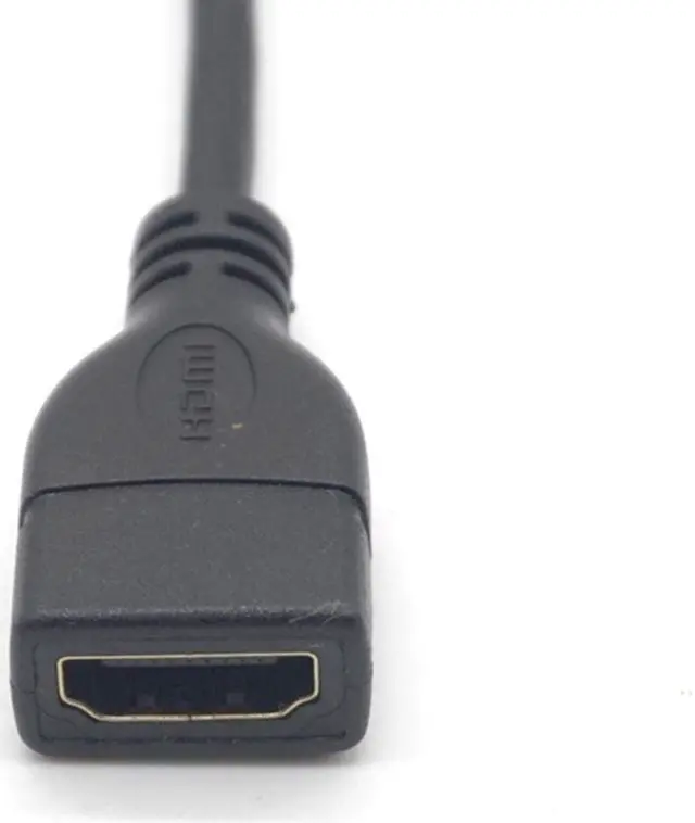 Alt view image 5 of 7 - Weastlinks 90 Degree Micro HDMI Male to HDMI Female Adapter Cable Up Down Left Right Angle 90 Degree HDMI Converter for PC HDTV Projector