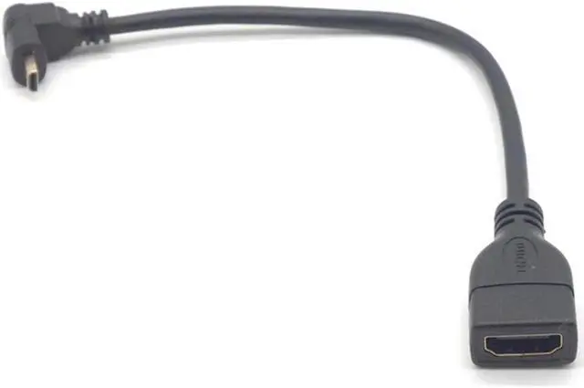 Main image of Weastlinks 90 Degree Micro HDMI Male to HDMI Female Adapter Cable Up Down Left Right Angle 90 Degree HDMI Converter for PC HDTV Projector
