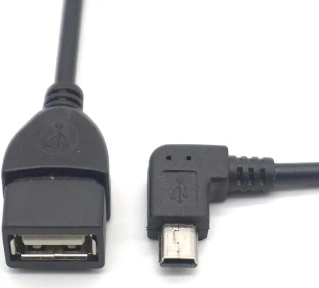Alt view image 2 of 7 - Weastlinks 2pcs Mini USB Male To USB2.0 Female otg Adapter Cable Right 90 degree Angled For HTC Samsung Moto USB Cable