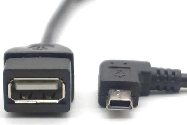 Alt view image 6 of 7 - Weastlinks 2pcs Mini USB Male To USB2.0 Female otg Adapter Cable Right 90 degree Angled For HTC Samsung Moto USB Cable