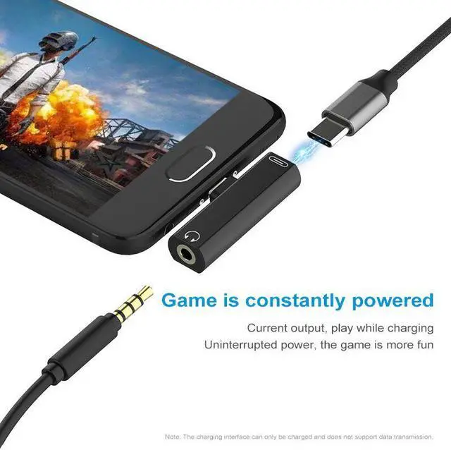 Alt view image 6 of 7 - Weastlinks USB Type C To 3.5mm Earphone Jack Adapter For Huawei Leeco Aux Audio Cable Headphone Charger Charging USB-C Converter