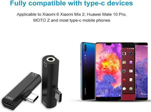 Alt view image 5 of 7 - Weastlinks USB Type C To 3.5mm Earphone Jack Adapter For Huawei Leeco Aux Audio Cable Headphone Charger Charging USB-C Converter