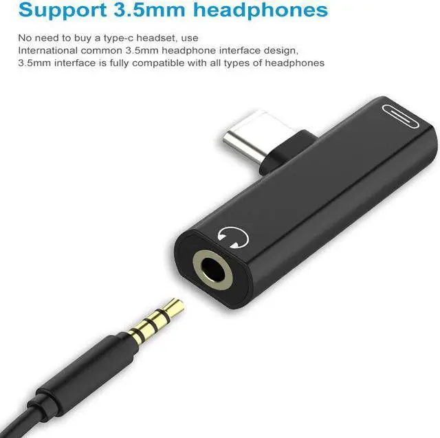 Alt view image 2 of 7 - Weastlinks USB Type C To 3.5mm Earphone Jack Adapter For Huawei Leeco Aux Audio Cable Headphone Charger Charging USB-C Converter