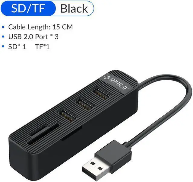 Main image of Weastlinks 3 Port USB 3.0 2.0 Hub Expander Adapter TF SD Card Reader All In One For PC Computer