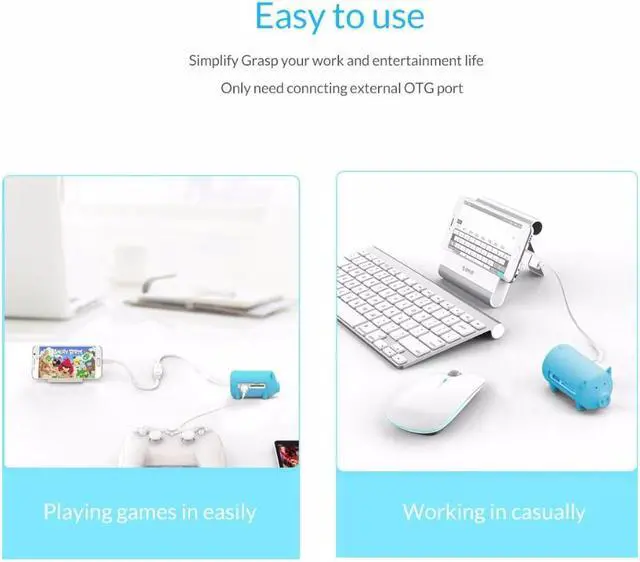 Alt view image 5 of 7 - Weastlinks 4 Ports USB 3.0 OTG Hub USB Splitter Support TF SD Card Reader for Laptop PC USB3.0 HUB