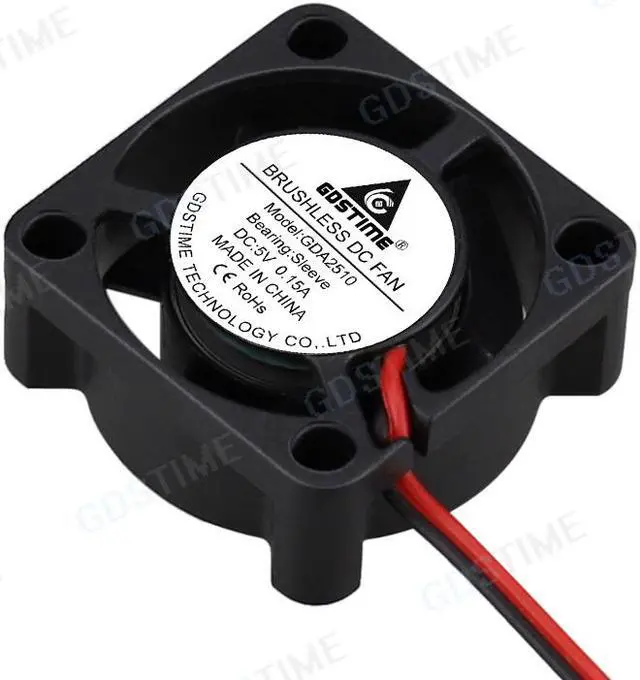 Alt view image 4 of 5 - Weastlinks 2Pcs DC 5V 12V 24V Fan 25MM 25x25x10MM Laptop Ultrathin Brushless Axial Cooling Fan 2510 Fan