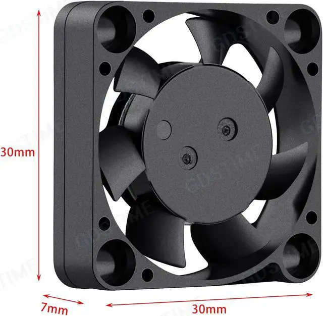 Alt view image 2 of 6 - Weastlinks 2Pcs DC 5V 12V Fan 30MM 3007 30x30x7MM Laptop Ultrathin Brushless Axial Cooling Fan 3007 Fan PH2.0