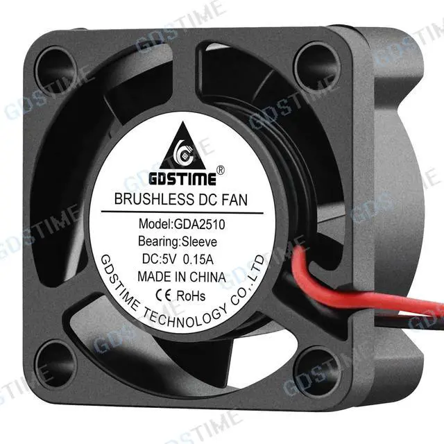 Alt view image 2 of 6 - Weastlinks 2Pcs DC 5V 12V 24V Fan 25MM 25x25x10MM Laptop Ultrathin Brushless Axial Cooling Fan 2510 Fan XH2.54