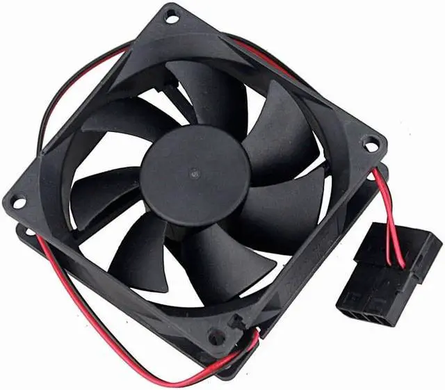 Alt view image 3 of 5 - Weastlinks 2PCS DC 12V Fan 8cm 80mm 8025 80x80x25mm Ultrathin Brushless Axial Cooling Fan 8025 Fan 3Pin 4Pin USB Fan Grill Net