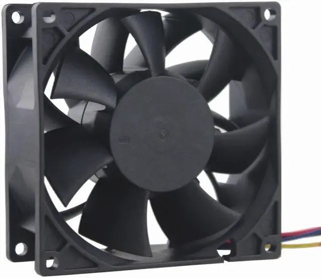 Alt view image 5 of 5 - Weastlinks DC 12V 24V Fan 8cm 80mm 8038 80x80x38mm High-speed Dual Ball Cooling Fan 8038 Fan 4Pin Fan Grill Net