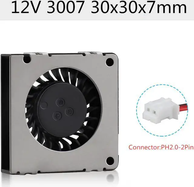 Main image of Weastlinks 3007 DC 5V 12V Fan 30x30x7mm Miniature Ultra-Thin Blower 5V 12V 30MM Cooler Cooling Fan Blower Fan