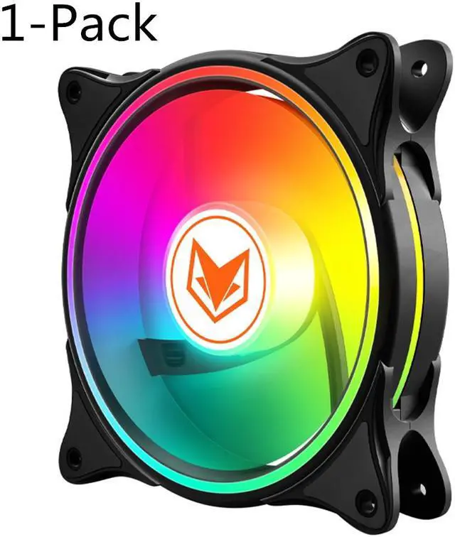 Alt view image 2 of 7 - Weastlinks 120MM PC Case Cooling Fan 4PIN PWM Temperature Control 5V 3PIN ARGB AURA SYNC Chassis Cooler Fan 12cm Ventilador