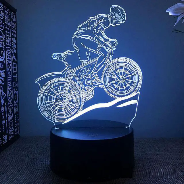 Weastlinks Mountain Racing Motorcycle 3d Led Night Light For