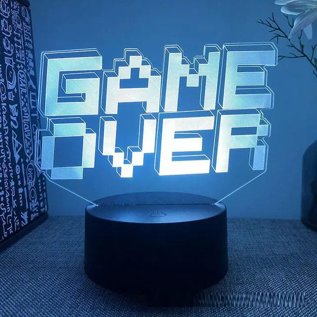 Main image of Weastlinks Gamepad Headphones Game Over Room Decoration Gaming Setup Accessories 3d Led Lamp Gamer Girl Desk Night Lights Christmas Gift