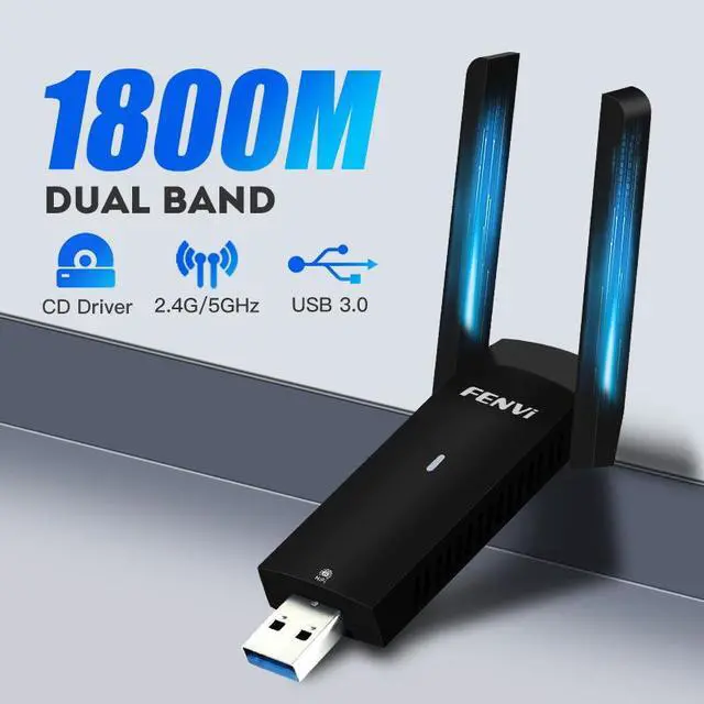 Main image of Weastlinks 1800Mbps WiFi 6 USB Adapter Wireless Network Card USB 3.0 WiFi6 Dongle USB LAN Ethernet Dual Band 2.4G/5.8G For PC Laptop Win 10