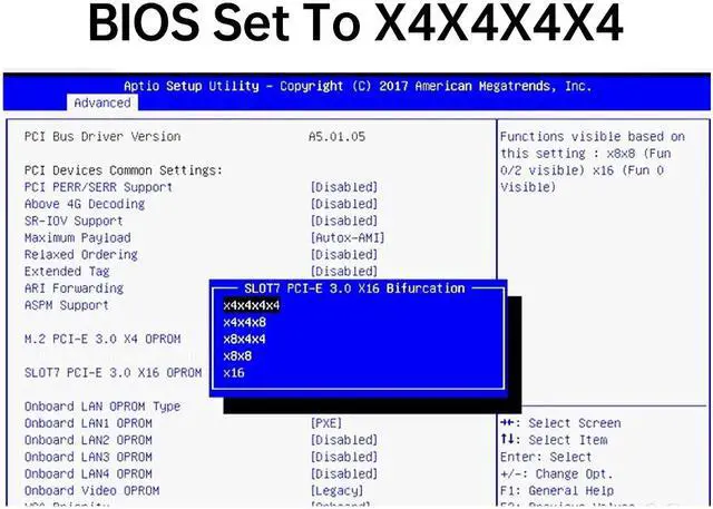 Alt view image 5 of 7 - Weastlinks 4 SSD M.2 X16 PCIe 4.0 X4 Expansion Card with Heatsink, Supports 4 NVMe M.2 2280 up to 256Gbps, Support Bifurcation Raid
