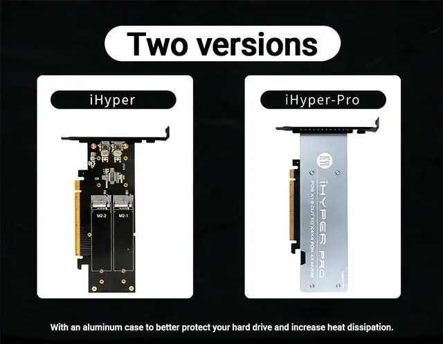 Alt view image 4 of 7 - Weastlinks 4 SSD M.2 X16 PCIe 4.0 X4 Expansion Card with Heatsink, Supports 4 NVMe M.2 2280 up to 256Gbps, Support Bifurcation Raid