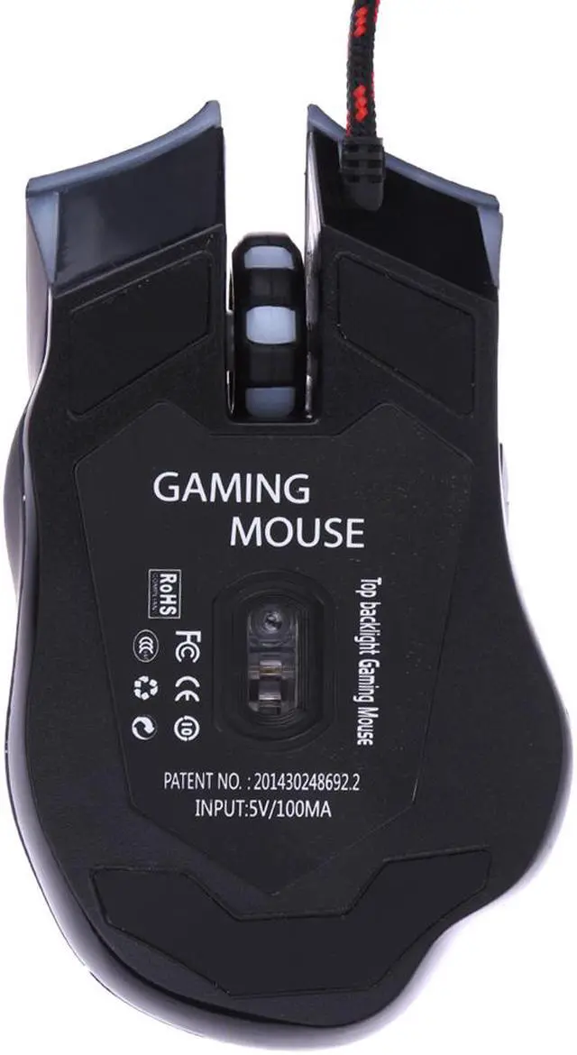 Alt view image 3 of 7 - Weastlinks 5500/3200/2400 DPI LED Optical USB Wired Gaming Mouse 7 /6/3 Buttons Gamer Computer Mice