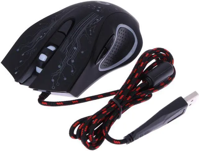 Alt view image 5 of 7 - Weastlinks 5500/3200/2400 DPI LED Optical USB Wired Gaming Mouse 7 /6/3 Buttons Gamer Computer Mice