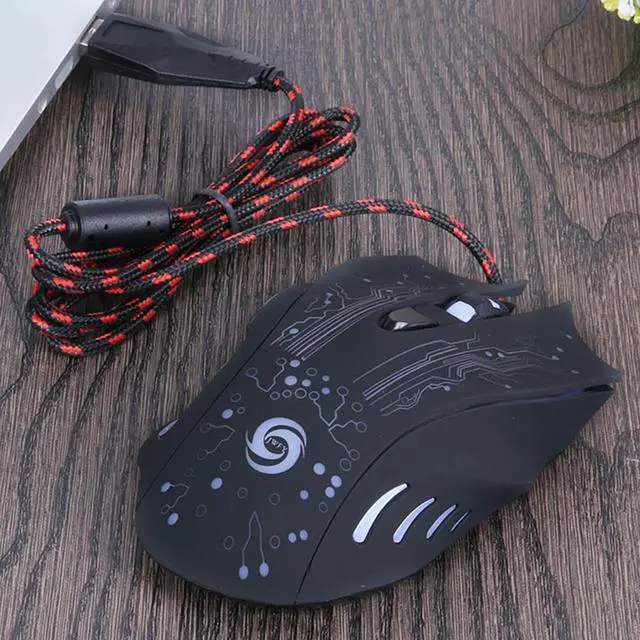 Alt view image 2 of 7 - Weastlinks 5500/3200/2400 DPI LED Optical USB Wired Gaming Mouse 7 /6/3 Buttons Gamer Computer Mice