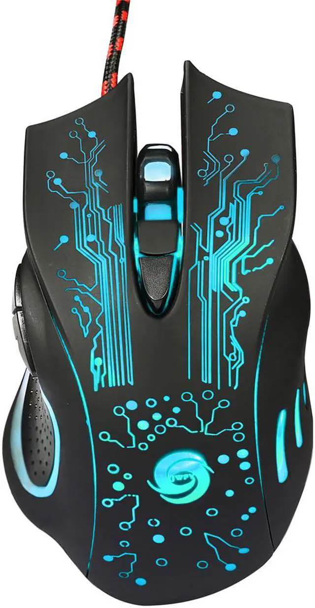 Alt view image 6 of 7 - Weastlinks 5500/3200/2400 DPI LED Optical USB Wired Gaming Mouse 7 /6/3 Buttons Gamer Computer Mice