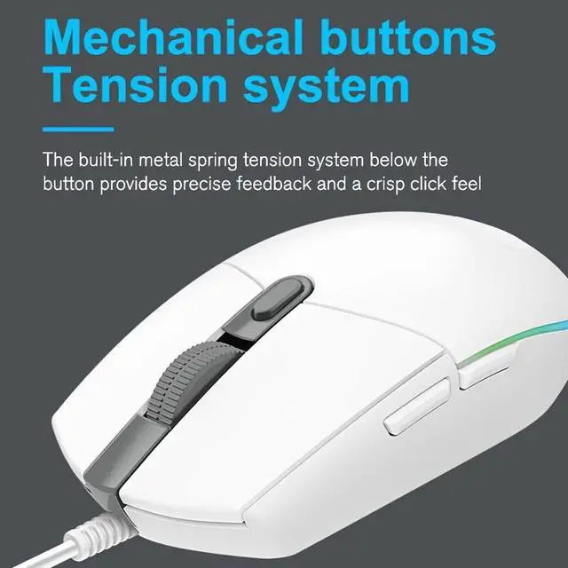 Alt view image 3 of 7 - Weastlinks Wired Gaming Mouse Optical USB Wired Mouse with Side Button Ergonomic Mice Mause for Laptop Office Desktop PC Mouse Gamer