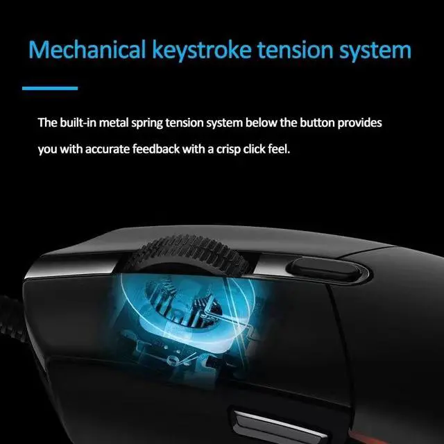 Alt view image 4 of 7 - Weastlinks Wired Gaming Mouse Optical USB Wired Mouse with Side Button Ergonomic Mice Mause for Laptop Office Desktop PC Mouse Gamer
