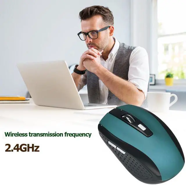 Alt view image 5 of 7 - Weastlinks 6 Keys 2.4G Wireless Mouse Optical Mice with USB Receiver Gamer 1200DPI Optical Mouse for Laptop Notebook PC