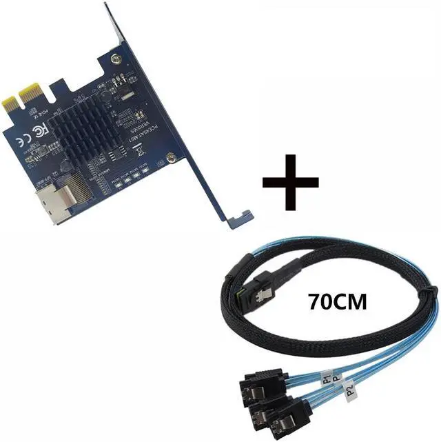 Main image of Weastlinks PCIE to Mini SAS SFF-8087 Expansion Card Support 4 Port SATA 3.0 6Gbps HDD SSD SFF8087 to PCI Express X1 Adapter SATA Controller