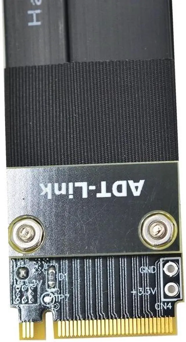 Alt view image 3 of 7 - Weastlinks 32G/bps PCI-e 16x To M2 M.2 NGFF NVMe Key-M 2230 2242 2260 2280 Riser Card Gen3.0 Cable PCIe x16 Extender with Sata Power Cable
