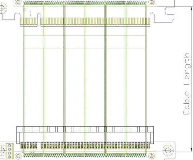 Alt view image 5 of 7 - Weastlinks PCIe x16 to x16 adapter Cable graphics video cards extension 90 Degree Angled design for ITX motherboard chassis mini pc-case