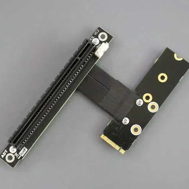 Alt view image 5 of 7 - Weastlinks PCI-E 3.0 Riser Card M.2 for NGFF for NVMe to PCIe x16 Extension Cable Gen3 SATA Power Cable 32G/bps for BTC Miner