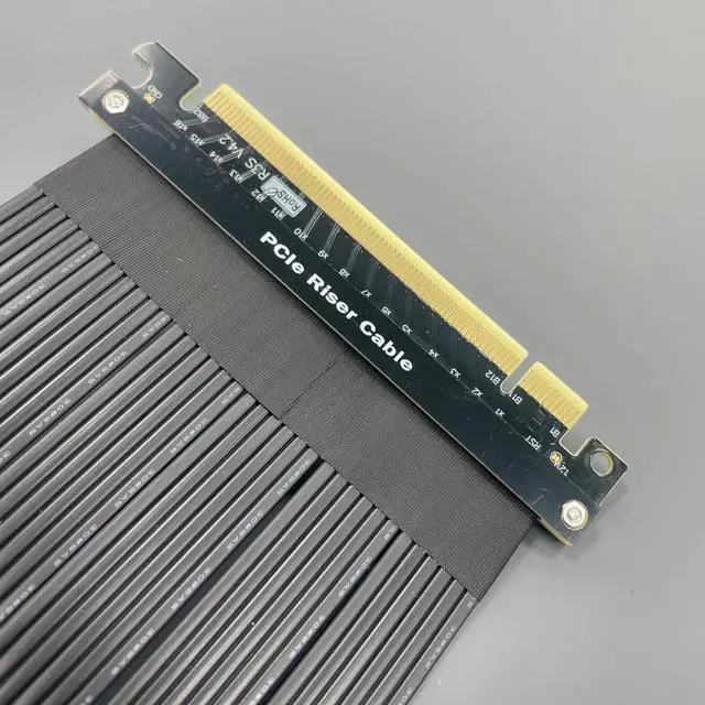 Alt view image 2 of 7 - Weastlinks Riser Cable PCIe 4.0 X16 PCIe 4.0 Compatible, EMI Shielded 30 AWG, Protective ABS Casing For Graphics Card