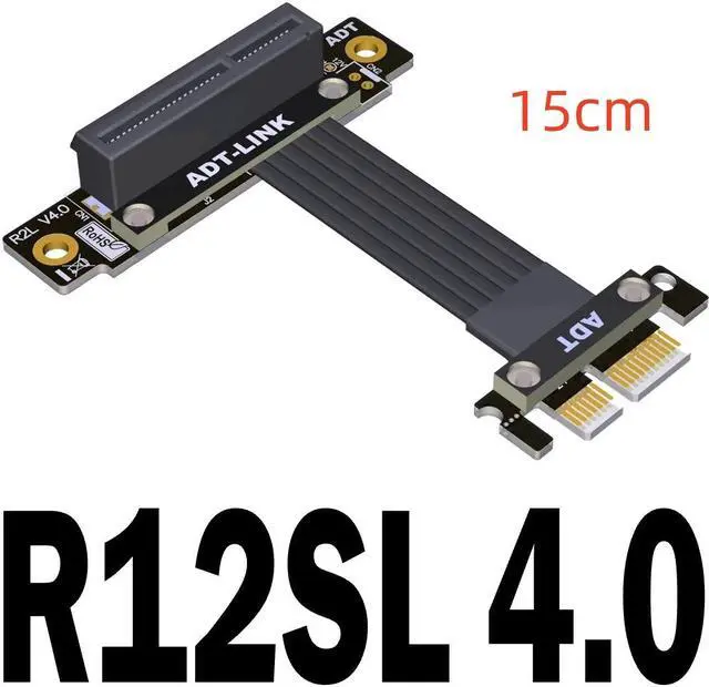 Main image of Weastlinks Riser PCIe X1 To X4 PCI Express 4.0 X1 To X4 Double 90 Degrees For PCIe X4 NVMe SSD, LAN, USB Cards,extension Vertical