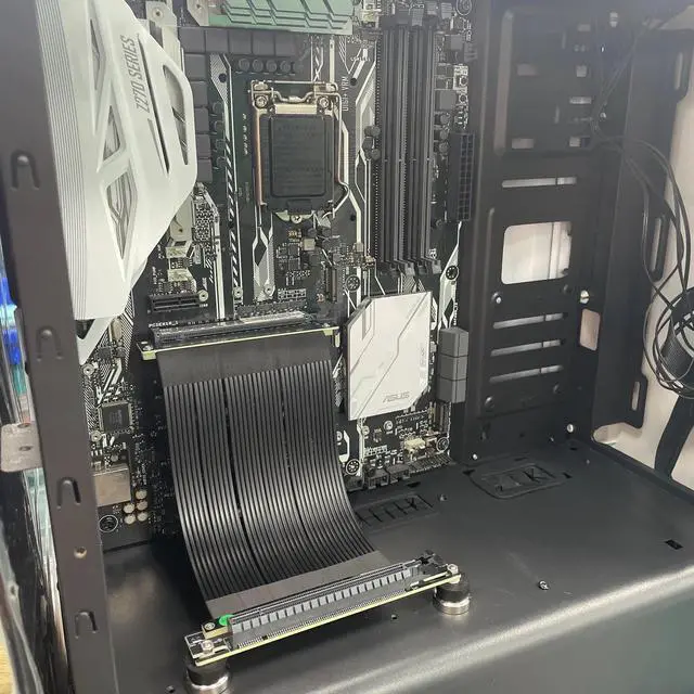 Alt view image 5 of 7 - Weastlinks Riser Cable PCIe 4.0 X16 PCIe 4.0 Compatible, EMI Shielded 30 AWG, Protective ABS Casing For Graphics Card