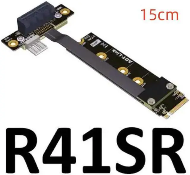 Main image of Weastlinks 8G/bps PCIE x1 pci-e 1x 3.0 TO M.2 NGFF NVMe key M Riser Adapter Card Extension Ribbon Cable M2 key-M 1 Pci-express
