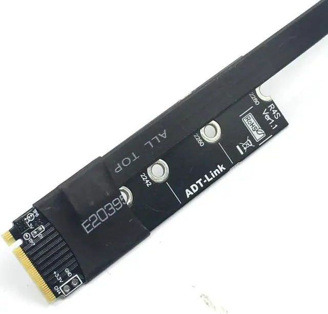 Alt view image 3 of 7 - Weastlinks M.2 NVMe to x16 PCIe extension cables for BTC mining ,PCI express 3.0 16x BTC mining GPU PCIe extension