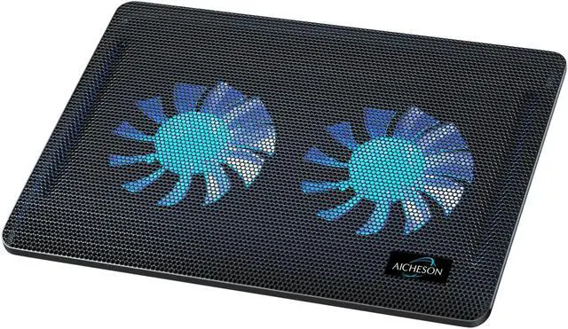 Main image of AICHESON Laptop Cooling Pad 2 1000RPM Fans Portable Computer Cooler, Blue LEDs, S007