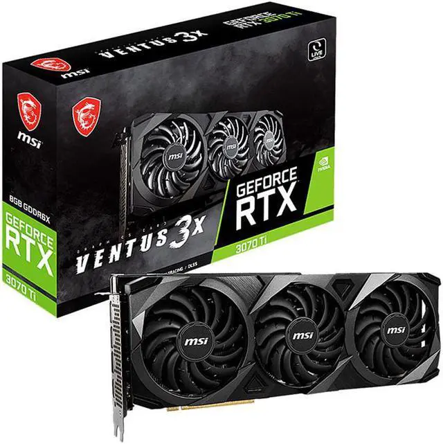 Main image of MSI Ventus GeForce RTX 3070 Ti 8GB GDDR6X PCI Express 4.0 Video Card RTX 3070 Ti Ventus 3X 8G OC