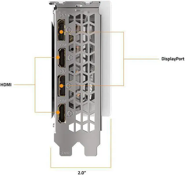 Alt view image 4 of 6 - GIGABYTE Vision OC GeForce RTX 3070 8GB GDDR6 PCI Express 4.0 ATX Video Card GV-N3070VISION OC-8GD (rev. 2.0) (LHR) -OPENBOX