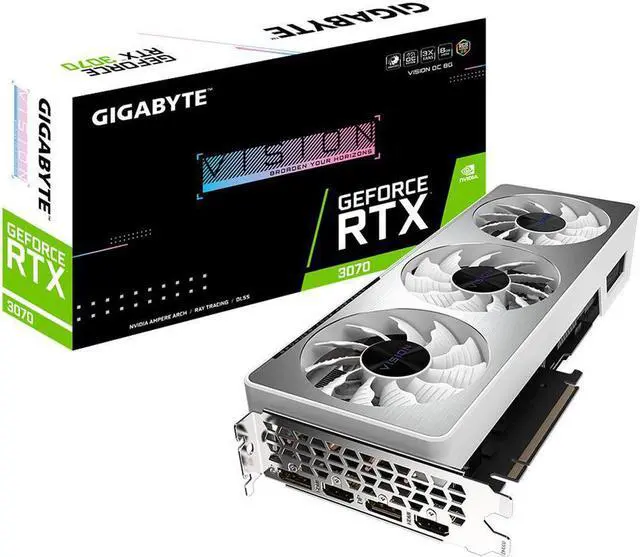 Alt view image 6 of 6 - GIGABYTE Vision OC GeForce RTX 3070 8GB GDDR6 PCI Express 4.0 ATX Video Card GV-N3070VISION OC-8GD (rev. 2.0) (LHR) -OPENBOX