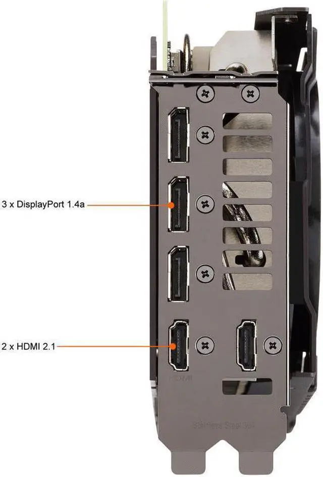 Alt view image 2 of 4 - ASUS TUF Gaming NVIDIA GeForce RTX 3080 V2 OC Edition Graphics Card (PCIe 4.0, 10GB GDDR6X, LHR, HDMI 2.1, DisplayPort 1.4a, Dual Ball Fan Bearings, Military-grade Certification, GPU Tweak II)-OPENBOX