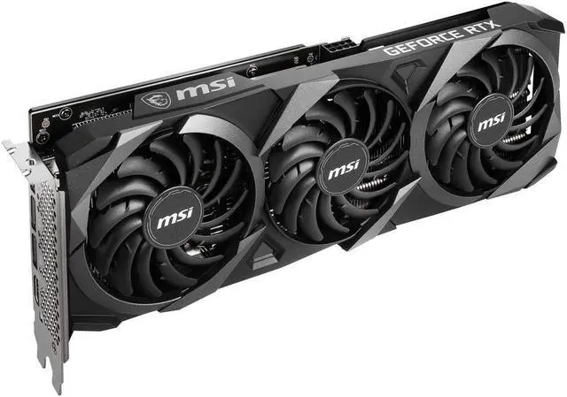 Alt view image 2 of 7 - MSI Ventus GeForce RTX 3060 12GB GDDR6 PCI Express 4.0 Video Card RTX 3060 Ventus 3X 12G OC LHR