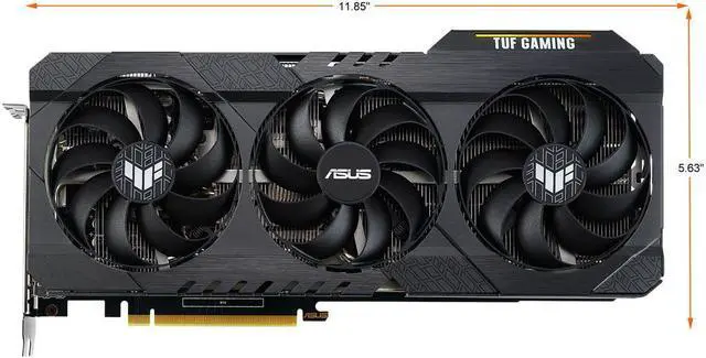 Alt view image 3 of 7 - ASUS TUF Gaming GeForce RTX 3060 Ti 8GB GDDR6 PCI Express 4.0 x16 Video Card TUF-RTX3060TI-O8G-V2-GAMING