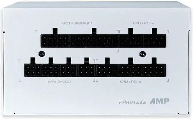 Alt view image 3 of 7 - PHANTEKS AMP PH-P1000G 1000 W  White white limited edition 80 PLUS GOLD Certified Full Modular Power Supply-White(PH-P1000G_WT01_CN) White PSU