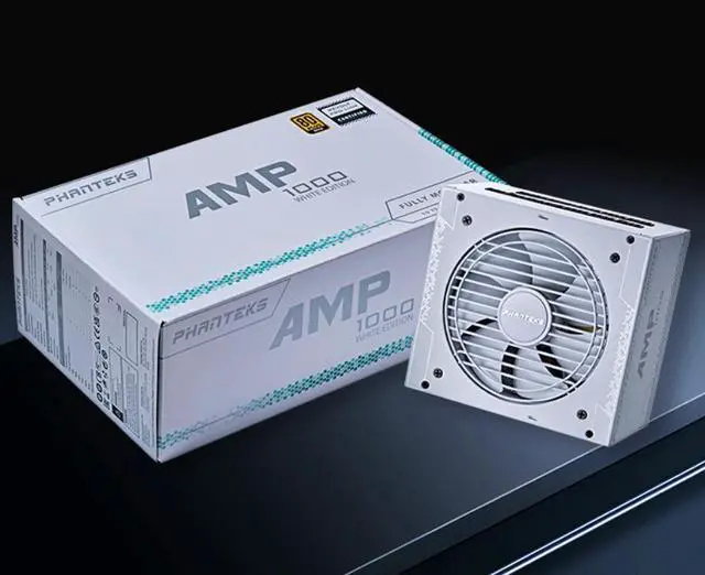 Alt view image 7 of 7 - PHANTEKS AMP PH-P1000G 1000 W  White white limited edition 80 PLUS GOLD Certified Full Modular Power Supply-White(PH-P1000G_WT01_CN) White PSU