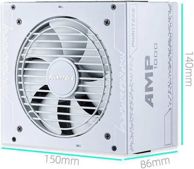 Main image of PHANTEKS AMP PH-P1000G 1000 W  White white limited edition 80 PLUS GOLD Certified Full Modular Power Supply-White(PH-P1000G_WT01_CN) White PSU
