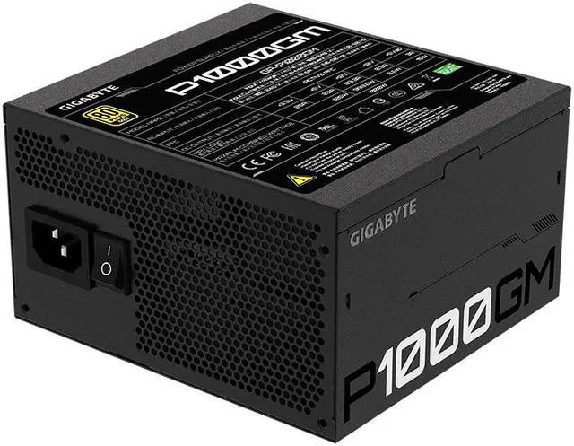 Main image of GIGABYTE GP-P1000GM 1000 W ATX 12V v2.31 80 PLUS GOLD Certified Full Modular PFC Power Supply 10 Years Warranty