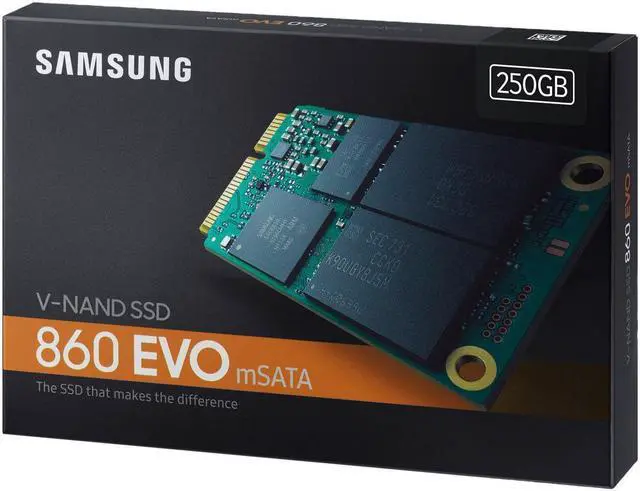 Alt view image 7 of 7 - SAMSUNG 860 EVO Series mSATA 250GB SATA III V-NAND 3-bit MLC Internal Solid State Drive (SSD) MZ-M6E250BW